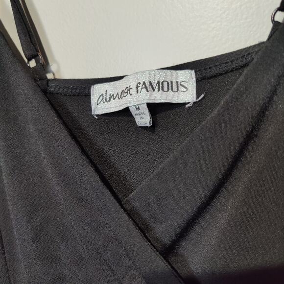 NWT Almost Famous Sz M Y2K Black Asymetrical Babydoll Dress Witchy Whimsy Goth - Picture 5 of 9